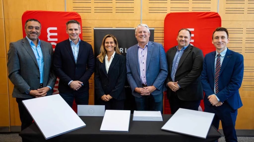 Leadership from Vodacom Group and SpaceX’s Starlink, including Vodacom Group CEO Shameel Joosub and Starlink VP Chad Gibbs, appearing together to announce a landmark partnership at the Africa Tech Festival 2025 in Cape Town to expand satellite broadband across the continent.