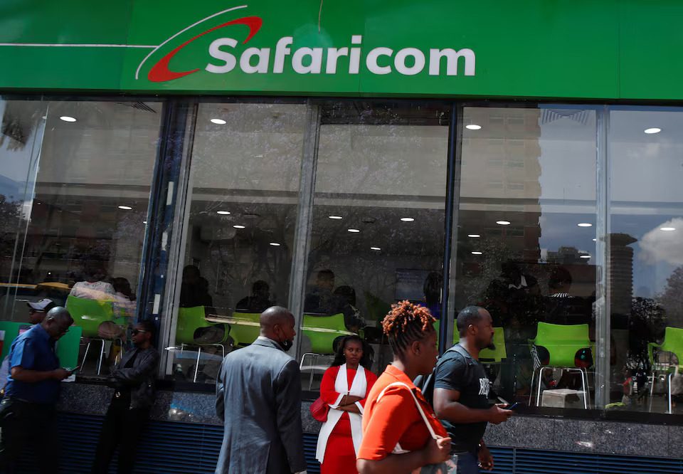 A building with the safaricom logo